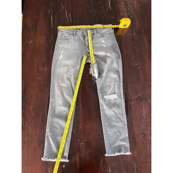AG Adriano Goldschmied Jeans Women 25R Gray Distressed Skinny Stretch Pockets - Picture 5 of 7